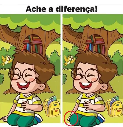 Ache a Diferença: O Menino Risonho