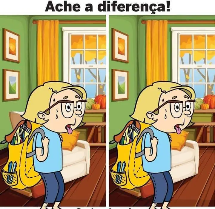 Ache a Diferença: A Aluna Cansada