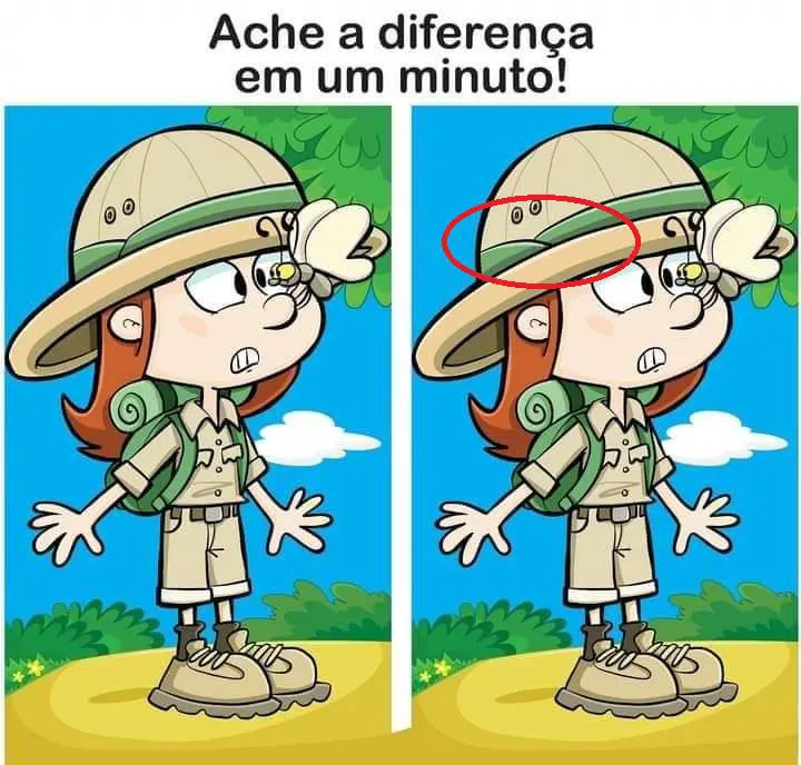 Resposta Ache a Diferença: A Escoteira