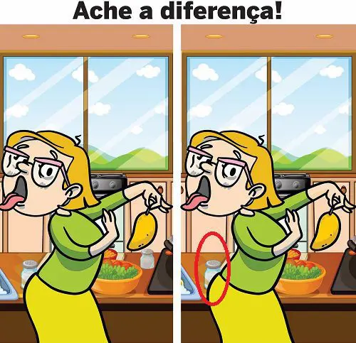 Resposta Ache a Diferença: A Fruta Estragada