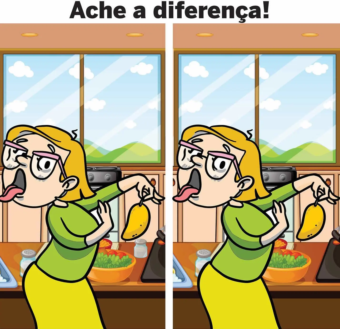 Ache a Diferença: A Fruta Estragada