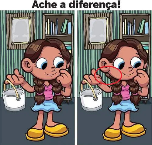 Resposta Ache a Diferença: A Menina com a Lata