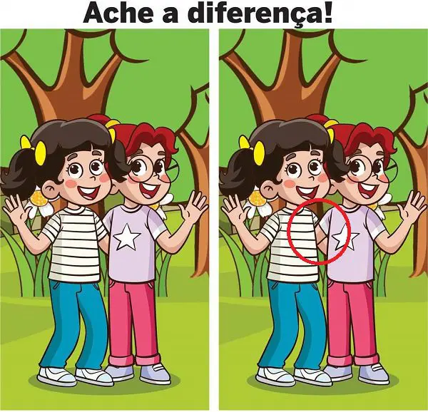 Resposta Ache a Diferença: As Amigas