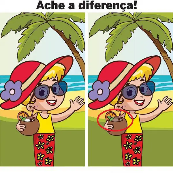 Resposta Ache a Diferença: Dia de Praia