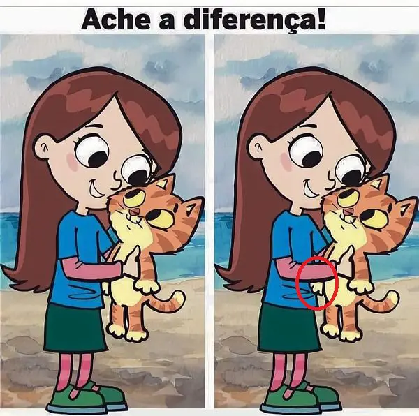 Resposta Ache a Diferença: Meu Gatinho Feliz