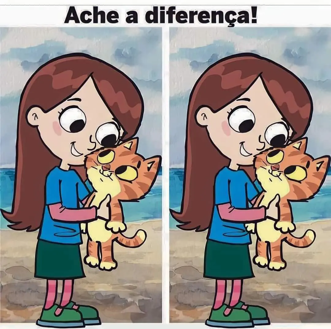 Ache a Diferença: Meu Gatinho Feliz