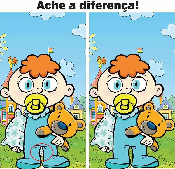 Resposta Ache a Diferença: O Bebê