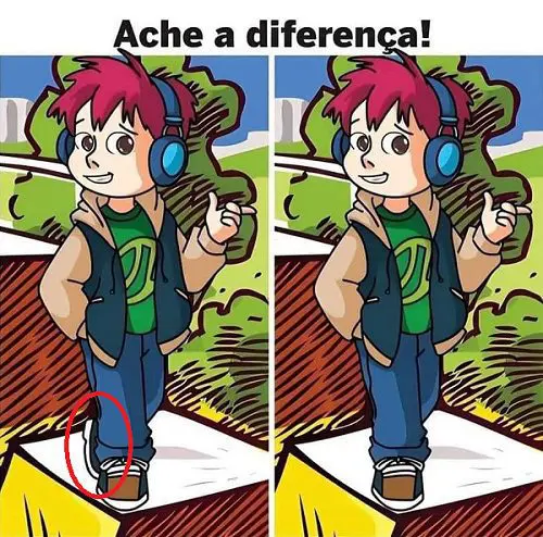 Resposta Ache a Diferença: O Menino Descolado