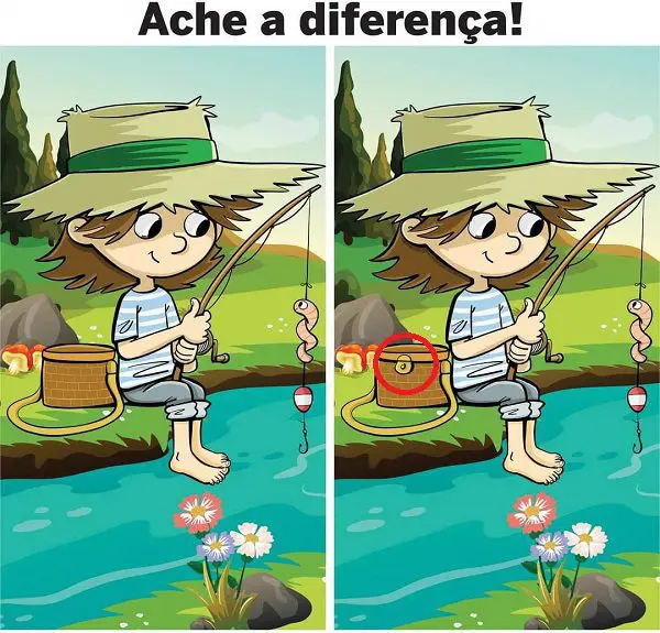 Resposta Ache a Diferença: O Pescador