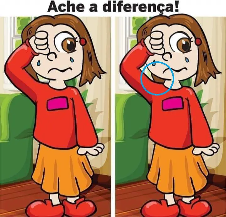 Resposta Ache a Diferença: A Menina com Calor