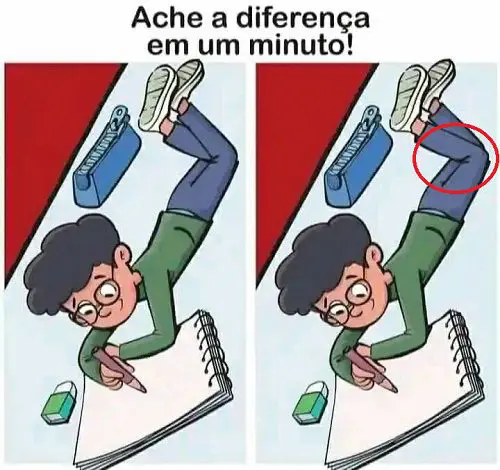 Resposta Ache a Diferença em 1 minuto: O Desenhista