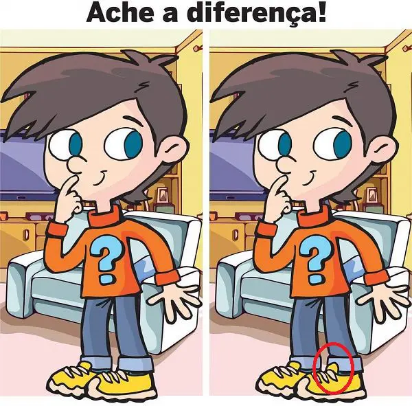 Resposta Ache a Diferença: O Menino de Laranja