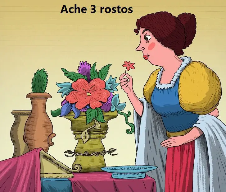 Teste de Visão: Ache os 3 Rostos