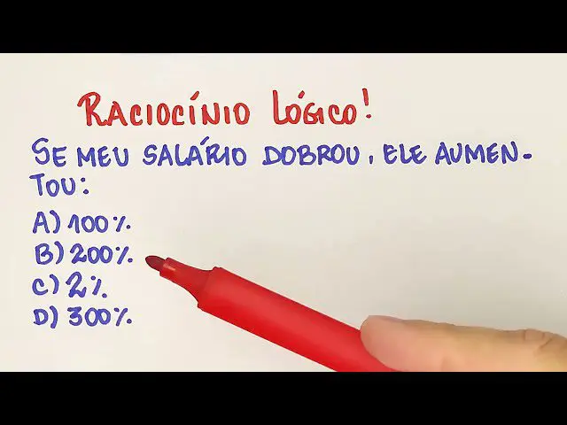 Se meu salário dobrou, ele aumentou quantos %