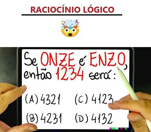 Se Onze é Enzo, então 1234 será?