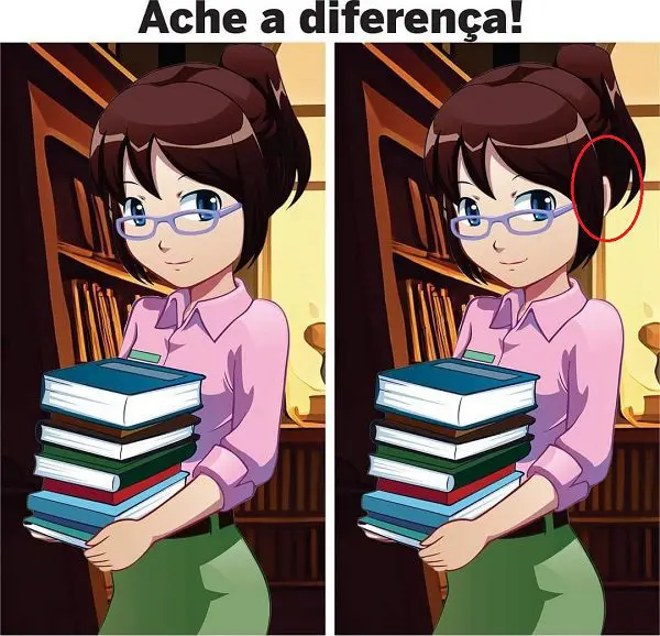 Resposta Ache a Diferença: A Bibliotecária