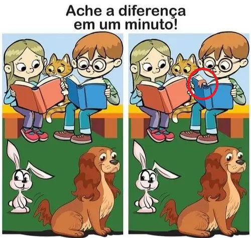 Resposta Ache a Diferença: A Leitura com os Animais