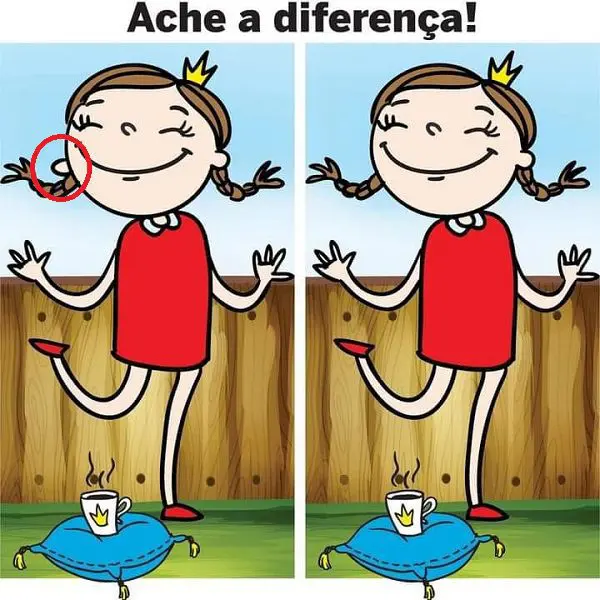 Resposta Ache a Diferença: A Menina e seu Café