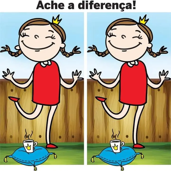 Ache a Diferença: A Menina e seu Café