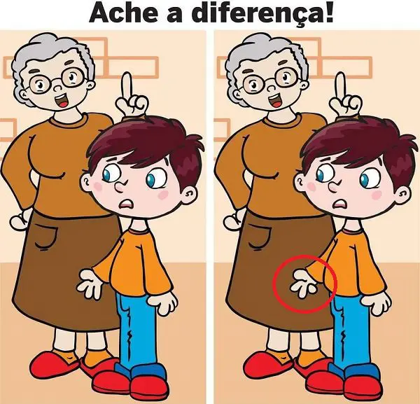 Resposta Ache a Diferença: Avó e Neto