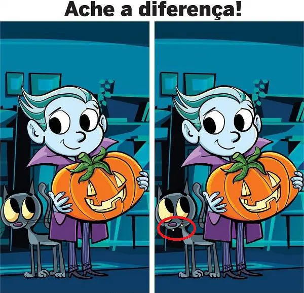 Resposta Ache a Diferença: Halloween