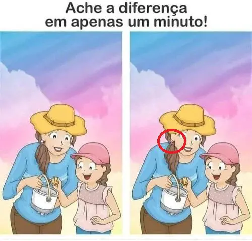 Resposta Ache a Diferença: Mãe e Filha