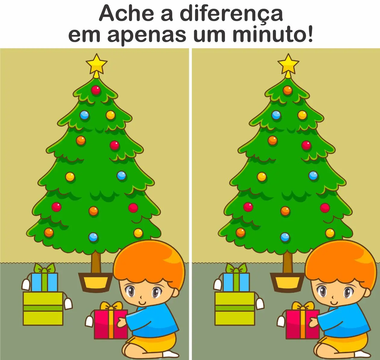 Ache a Diferença: A Árvore de Natal