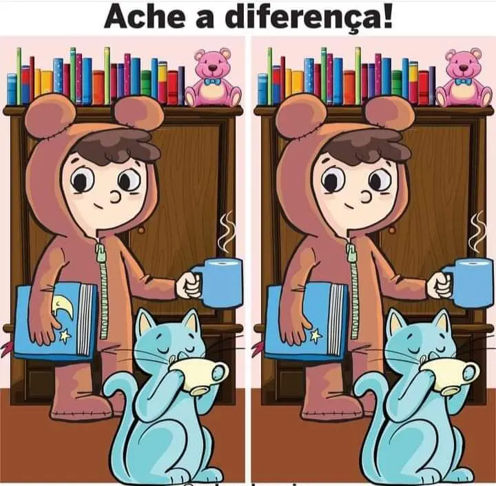 Ache a Diferença: O Pijama de Urso