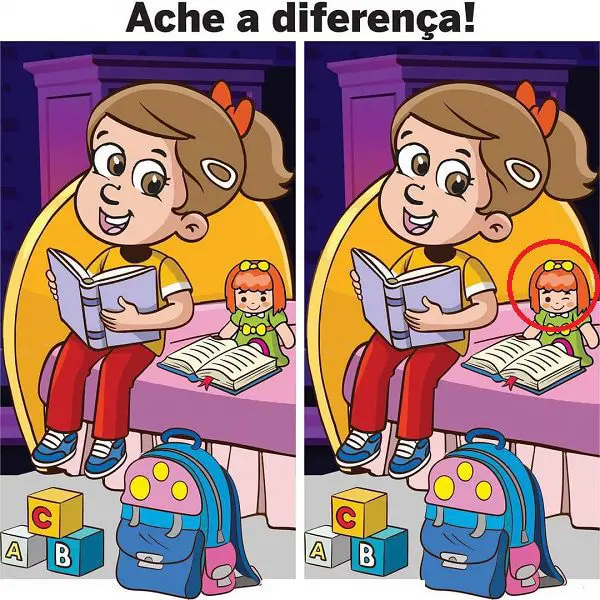 Resposta Ache a Diferença: O Quarto de Menina