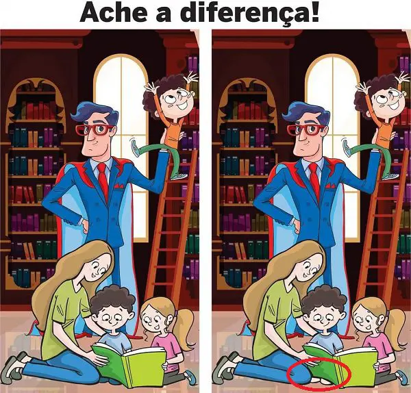 Resposta Ache a Diferença: O Super Bibliotecário