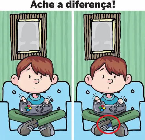 Resposta Ache a Diferença: O Videogame