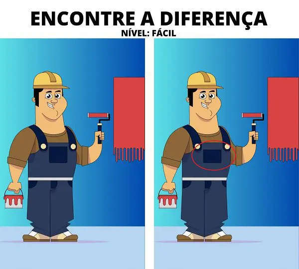 Resposta Ache a Diferença: O Pintor