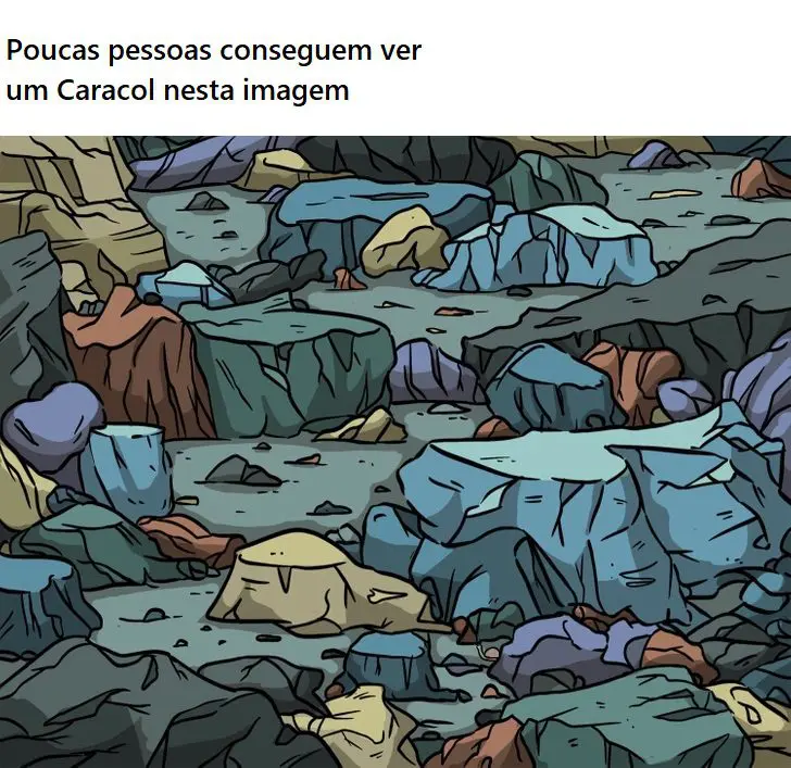 Encontre o Caracol, poucas pessoas conseguem