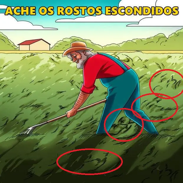 Resposta Ache os Rostos Escondidos: O Agricultor