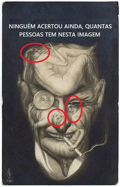 Resposta Quantas pessoas tem nesta imagem? A maioria não consegue acertar