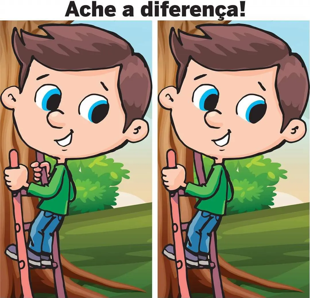 Ache a Diferença: O Menino na Escada