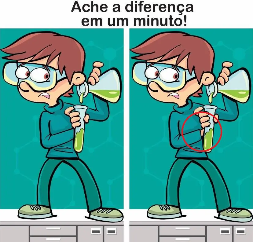 Resposta Ache a Diferença: O Químico