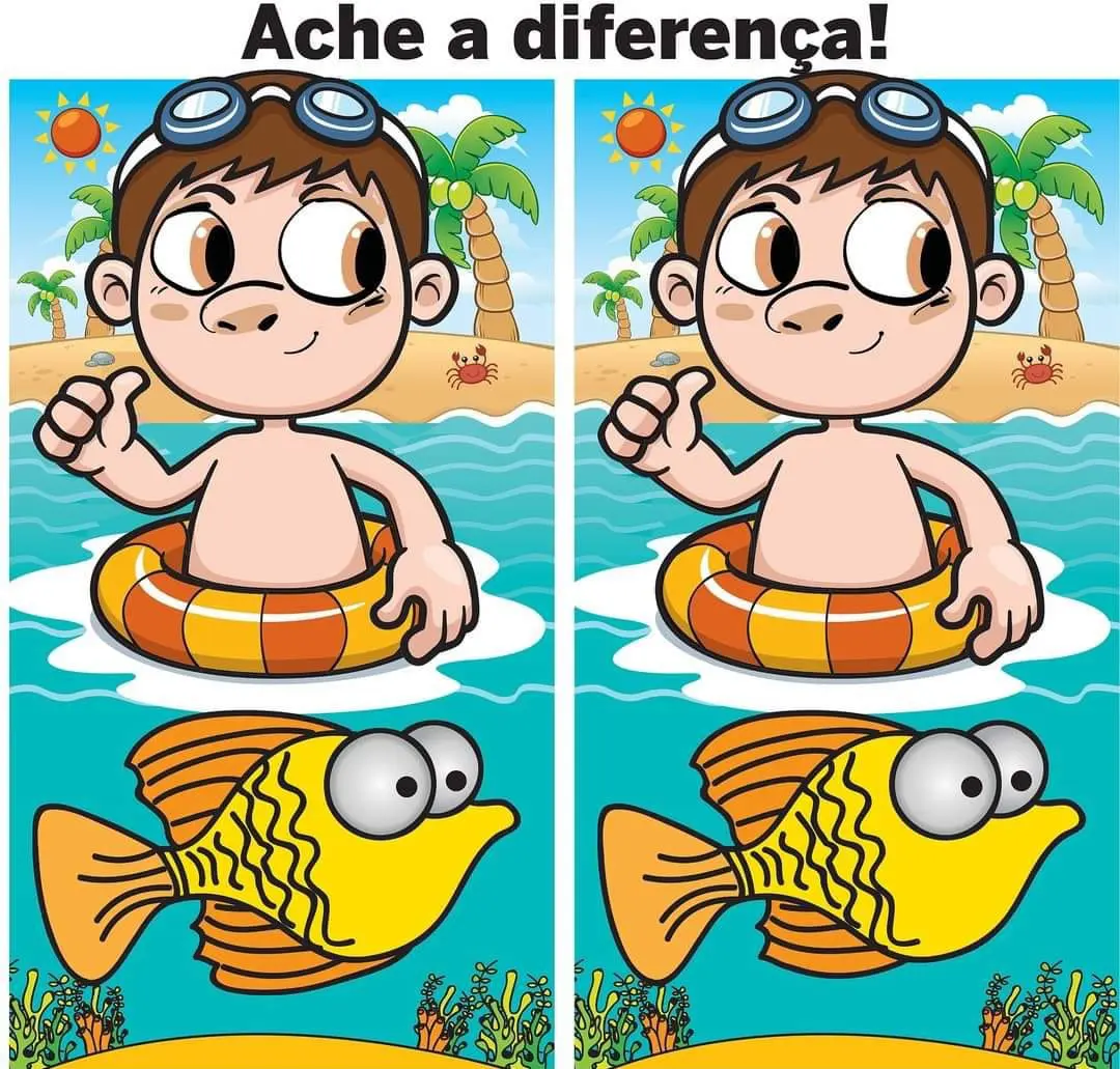 Ache a Diferença: O Menino na Praia