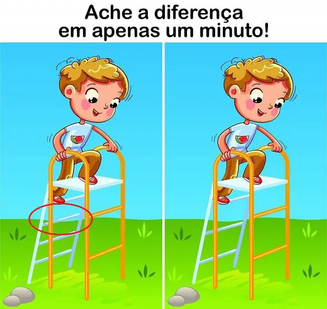 Resposta Ache a Diferença: Subindo a Escada