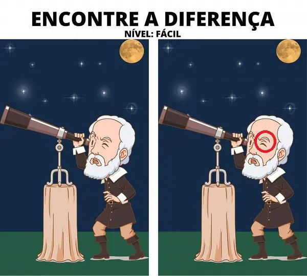 Resposta Ache a Diferença: O Observador das Estrelas