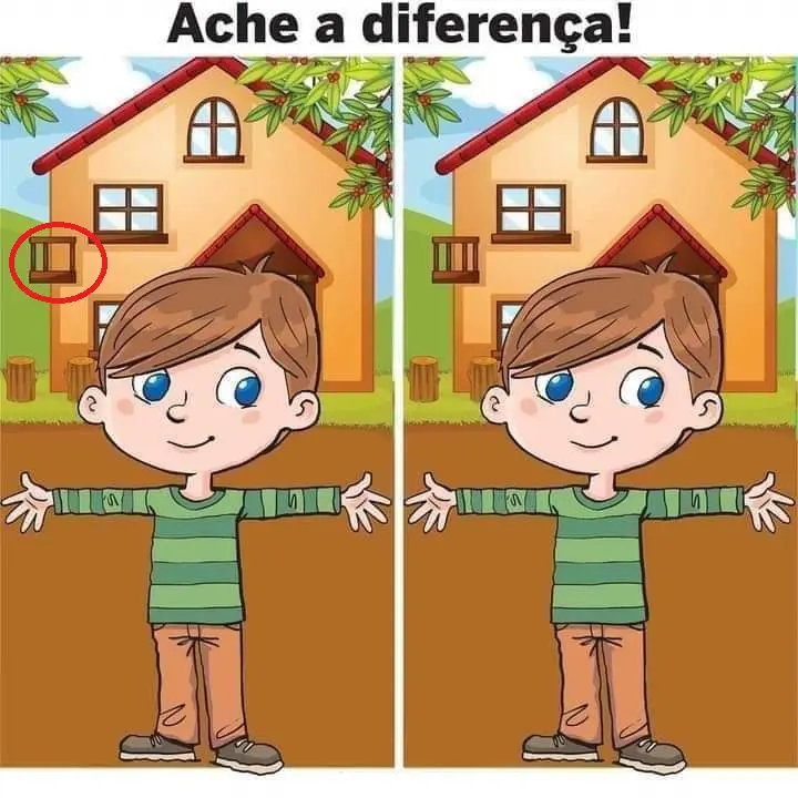 Resposta Ache a Diferença: O Menino de Braços Abertos