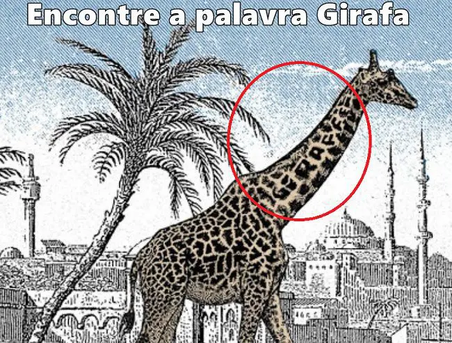 Resposta Encontre a palavra Girafa