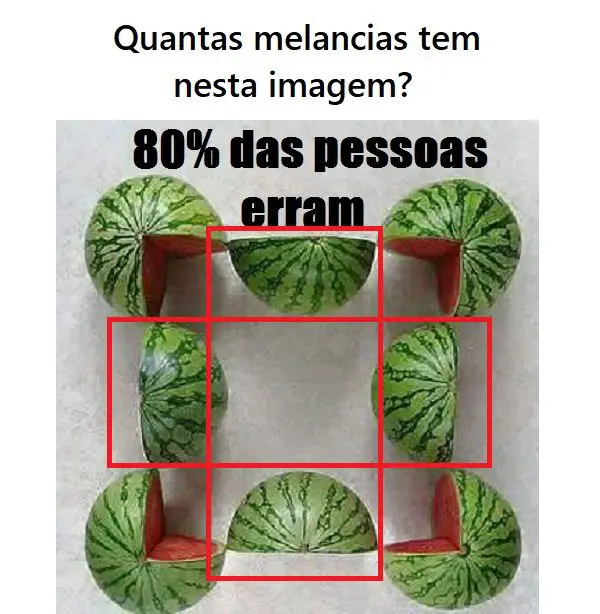 Quantas melancias tem nesta imagem Resposta 1