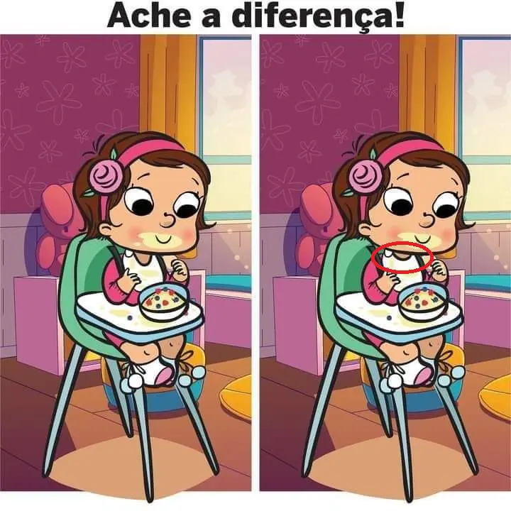 Resposta Ache a Diferença: A Hora da Papinha