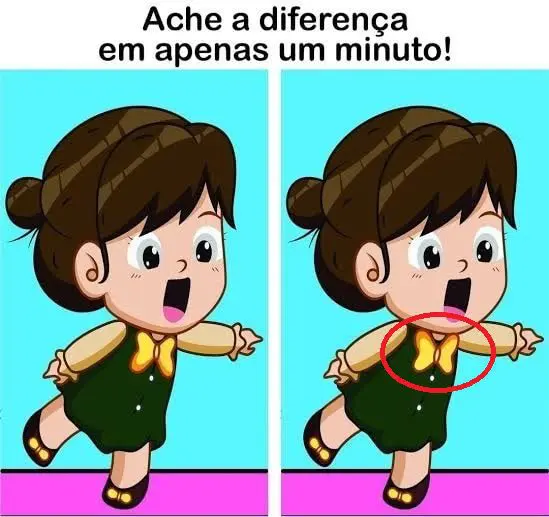 Resposta Ache a Diferença: A Menininha