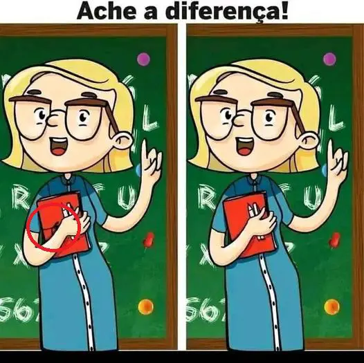 Resposta Ache a Diferença: A Professora