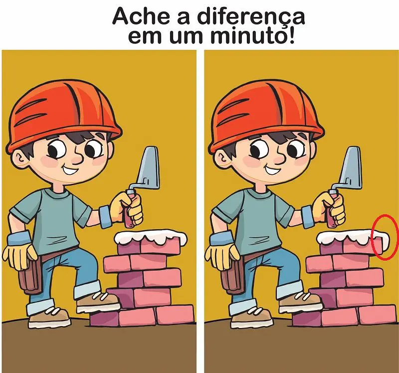 Resposta Ache a Diferença: O Pedreiro