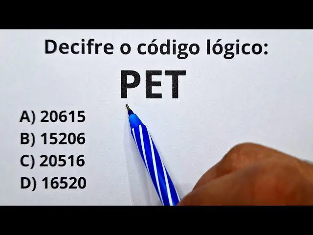 Decifre o código lógico PET