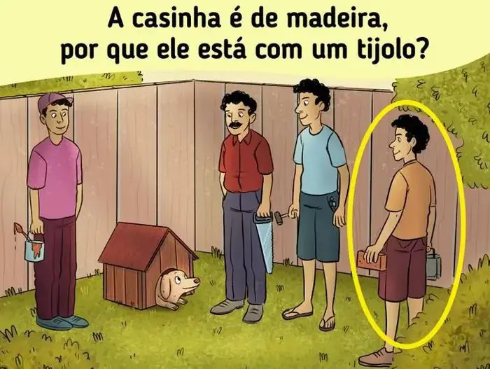 Resposta quem não ajudou a construir a casinha?