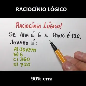 Se Ana é 6 e Paulo é 120, Joveno é?